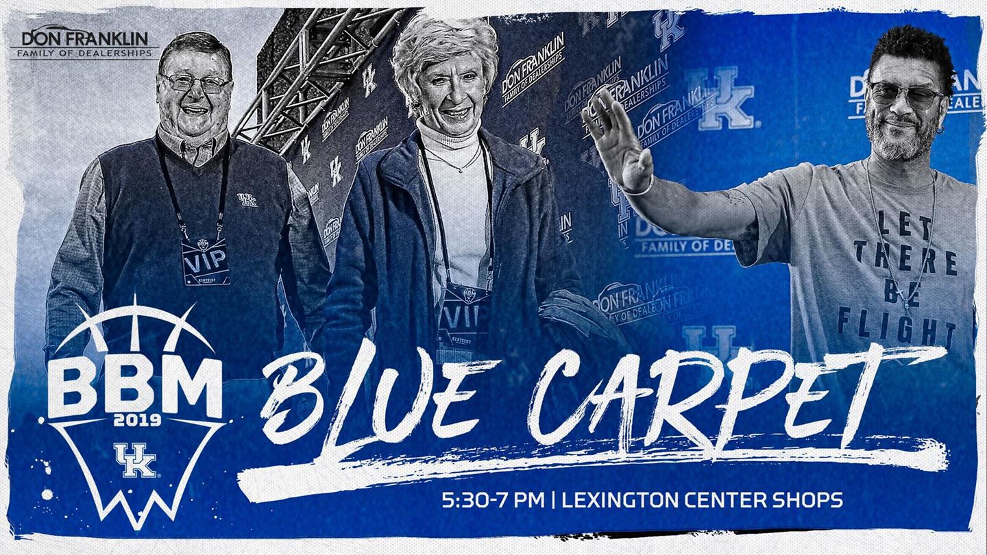 Big Blue Madness blue carpet graphic